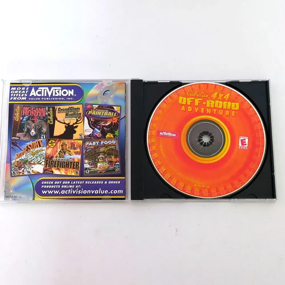 Cabela's 4x4 Off-Road Adventure PC Game Windows 95 98 ME Vintage Driving Sim